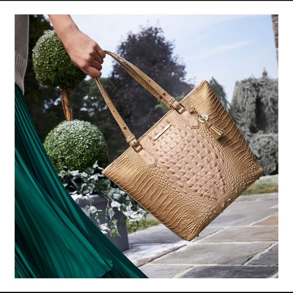 Handbags - New Brahmin LG Croco Leather Asher Chiffon Ombre